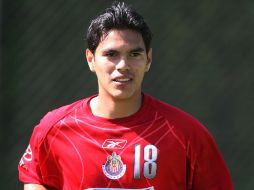 El futbolista Xavier Iván Báez durante una sesión de entrenamiento con Chivas. MEXSPORT  /