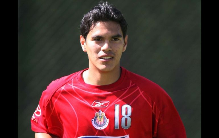 El futbolista Xavier Iván Báez durante una sesión de entrenamiento con Chivas. MEXSPORT  /