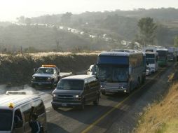 La circulación de los automotores que van de Guadalajara a Colima se ve afectada.ARCHIVO  /