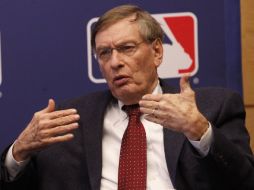 El comisionado del beisbol de Grandes Ligas, Bud Selig, durante una conferencia de prensa en New York. AP  /