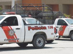 Los policías y agentes de tránsito de Cadereyta fueron asegurados por militares y la Policía Federal el martes. NTX  /