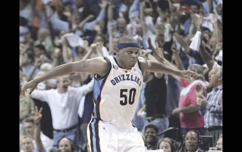 Zach Randolph dio la cara por los Grizzlies de Memphis en el momento oportuno. AP  /