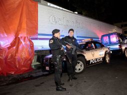 Las autoridades desplegaron un operativo para dar con los responsables de los ataques. EL UNIVERSAL  /