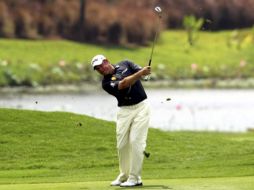 Lee Westwood en su participación del Masters de Golf de Indonesia. EFE  /