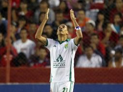 Blas Pérez festejando una de sus anotaciones. MEXSPORT  /