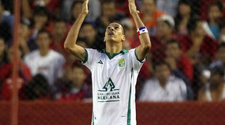 Blas Pérez festejando una de sus anotaciones. MEXSPORT  /