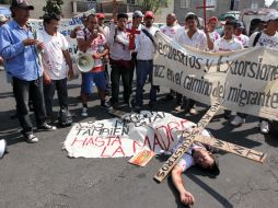 Los manifestantes partieron a pie desde la frontera con Guatemala hasta el Distrito Federal. NTX  /