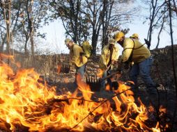 Finalmente quedó extinguido la conflagración en el Cerro del Colli, que duró tres días. A. CAMACHO  /