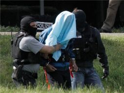 Momento en el que Abdeladim El-K es arrestado por autoridades alemanas. REUTERS  /