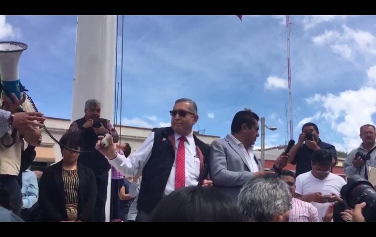 Alrededor de las 11:40 horas empezó la movilización en lugares como Palacio de Gobierno.