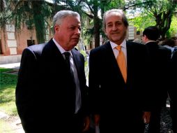 El embajador mexicano Jorge Zermeño y su homólogo peruano Jaime Cáceres. NOTIMEX  /