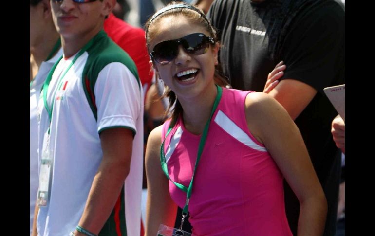 La mexicana, Paola Longoria, durante el Festival Olímpico Bicentenario. MEXSPORT  /