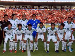 Los jugadores de León, listos para enfrentar a Xolos de Tijuana. MEXSPORT  /