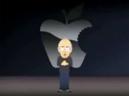 El programa muestra a Steve Jobs presentando un nuevo proyecto, el Humancentipad. ESPECIAL  /