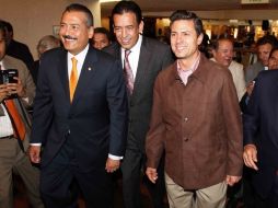Manlio Fabio Beltrones, Humberto Moreira, Enrique Peña Nieto. EL UNIVERSAL  /