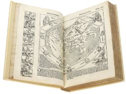 La imagen muestra una primera edición de uno de los primeros incunables de temática histórica. EFE  /