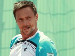 Robin Soderling festeja su victoria con lo que avanza a la tercera ronda del torneo. REUTERS  /