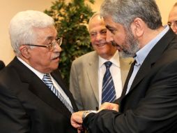 Fatah y Hamas en la ceremonia en Egipto para firma de acuerdo de paz. EFE  /