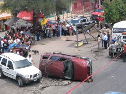El tripulante aparentemente viajaba a exceso de velocidad sobre la Carretera a Chapala. M. PATIÑO  /