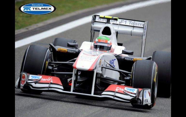 Sergio Pérez durante el Gran Premio de China de la Fórmula Uno. EFE  /