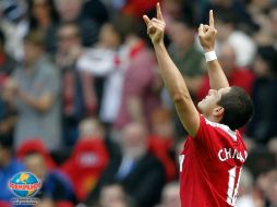 Javier 'Chicharito' Hernández espera conseguir el campeonato de la Champions League. MEXSPORT  /