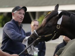 El entrenador, Nick Zito, junto al favorito para el Derby Kentucky, 'Dialed In'. REUTERS  /