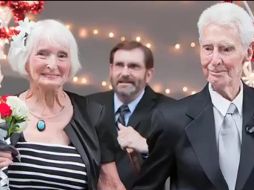 Rose Pollard y Forrest Lunsway el día de su boda. AFP  /