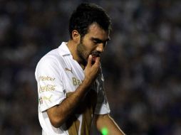 El jugador de Pumas, Jehu Chiapas, en el partido ante Monterrey. MEXSPORT  /