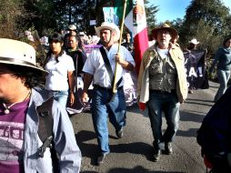 El contingente arribará al Zócalo mañana alrededor de las 14:00 horas. EL UNIVERSAL  /