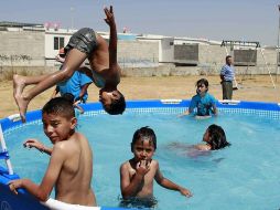 Así como disfrutaron los niños en las albercas instaladas en Tlajomulco, ahora los tapatíos tendrán un domingo de diversión. ARCHIVO  /