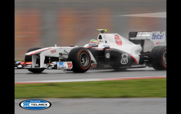 Sergio Pérez saldrá en el lugar 15 del Gran Premio de Turquía. AFP  /