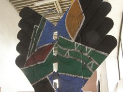 Mariposa, escultura monumental de Federico Silva. Actualmente expone ocho  de sus piezas en el Atrio de San Francisco.ESPECIAL  /