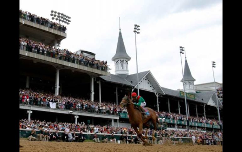 El potro 'Animal Kingdom' se llevó el Derby de Kentucky. AFP  /