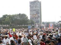 La Marcha Nacional por la Paz, encabezada por el poeta Javier Sicilia, intentará ser escuchada hoy a las 14:00 horas. EL UNIVERSAL  /