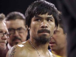 Manny Pacquiao no salió conforme de su combate de anoche. REUTERS  /