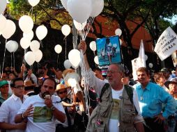 Javier Sicilia llamó a obligar a la clase política a que vea y escuche a la sociedad civil. NTX  /