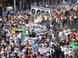 En informe preliminar, se calculaba que habrían 20 mil manifestantes en las calles exigiendo un alto a la violencia.EL UNIVERSAL  /