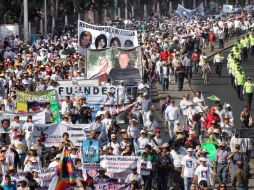 La marcha del dolor llega al Distrito Federal para exigir justicia. EL UNIVERSAL  /