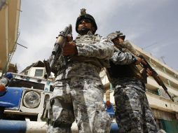 Fuerzas de seguridad patrullan tras el incidente en el reclusorio de la capital iraquí. AFP  /