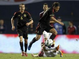 Giovani dos Santos en el último partido del Tri ante Venezuela. MEXSPORT  /