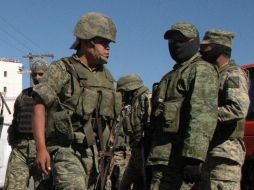 Militares realizan el operativo en varias ciudades de Tamaulipas. ARCHIVO  /