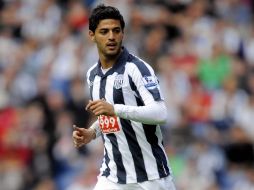 Carlos Vela del West Bromwich, durante partido de la Liga Premier inglesa. MEXSPORT  /