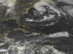 Imagen de satélite que anuncia lluvias aisladas y tormentas eléctricas en Panamá,  Costa Rica y Colombia. AP  /