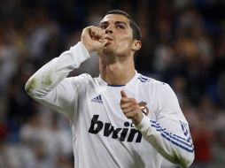 Cristiano Ronaldo celebra tras marcar ante el Getafe. AP  /