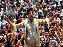 Manifestantes yemeníes fueron atacados con armas de fuego por personal militar. EFE  /