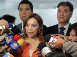 Josefina Vázquez Mota en conferencia de prensa en la nueva sede del Senado de la República. EL UNIVERSAL  /