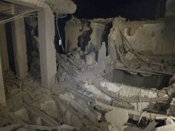 Imagen de un edificio destruido en Trípoli. AP  /