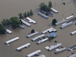 Miles de inmuebles han sido evacuados tras el aumento del Río Mississippi. EFE  /