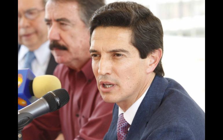 Rubén Romero estuvo acompañado por algunos miembros de su directiva. E. PACHECO  /