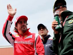El piloto español de Ferrari, Fernando Alonso, cree que Red Bull no tiene garantizado el triunfo de la temporada. EFE  /